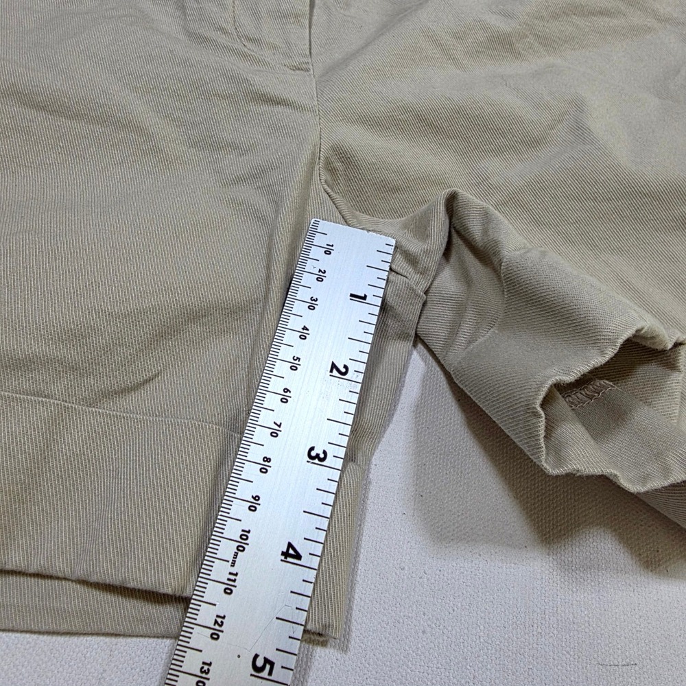 The Limited Shorts Womens 2 Tan Drew Fit Cuffed Chino Twill Casual Summer 8495 - Picture 4 of 6